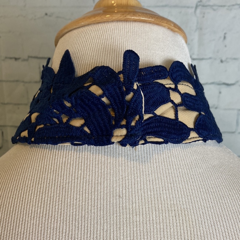 Lulus Divine Destiny Navy Blue Lace Halter Backless Midi Dress Size Large Sexy - Picture 10 of 16